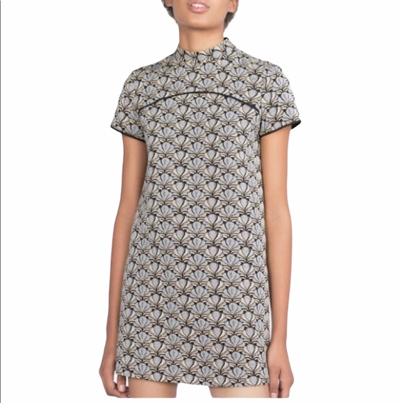Zara Dresses & Skirts - Zara Jacquard Embroidered Mini Dress NWT